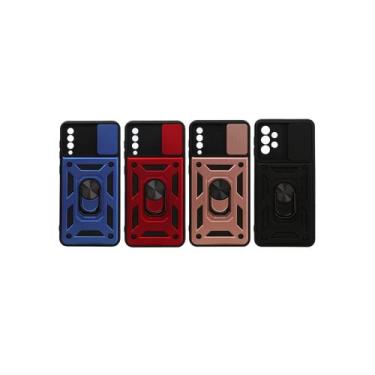 Imagem de Capa de anel anti-choque Samsung A52S com protetor de câmera - Lightbe