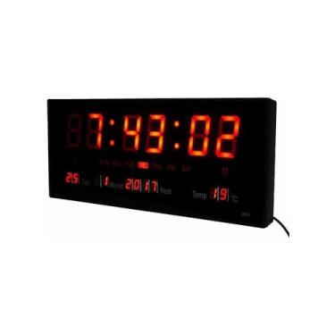 Imagem de Relógio de parede LED Digital Data Temperature - Lightbek Official Sto