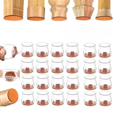 Imagem de 12/24 Peças Protetor Para O Pé Da Cadeira Mesa De Silicone(24)
