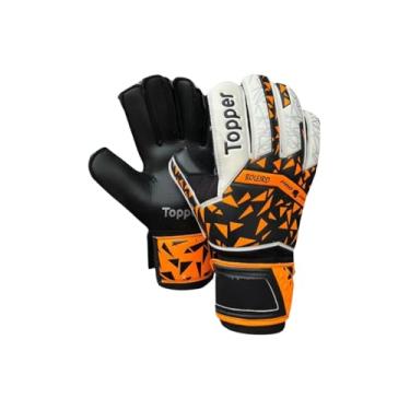 Imagem de Luva Goleiro Preta e Vermelha Tam 10 -Topper