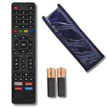 Imagem de Controle Remoto Universal Para Smart TV Compatível com PHILCO Teclas Netflix Prime Youtube Globoplay Vídeo 4K LED HDTV Com Pilhas E Capa
