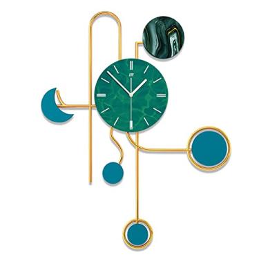 Imagem de Relógio de parede/relógio de parede leve relógio de luxo relógio de parede sala de estar minimalista moda personalidade criativa relógio de parede decoração relógio de parede pendurado parede sala de