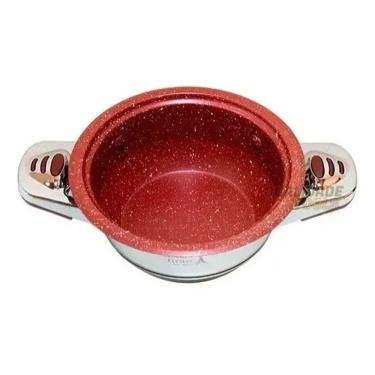 Imagem de Jogo Panelas Antiaderente Alemã Aço Cirúrgico 23 Peças Luxo