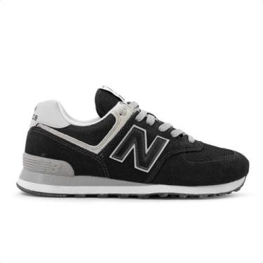 Imagem de Tênis New Balance 574 V2 Masculino, 39, Preto, Cinza