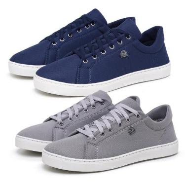 Imagem de Kit 2 Tênis Casual Masculino Slim Estiloso Confortável - Bless Acessór