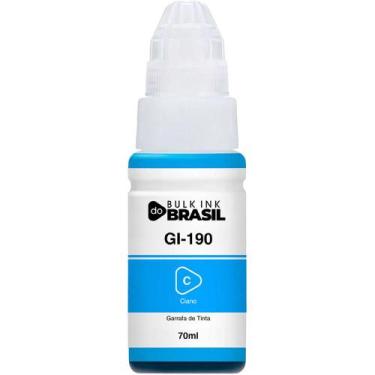 Imagem de Tinta Para Canon G3110, G3111, G4100 Gi-190 - Bulk Ink Do Brasil, Cian