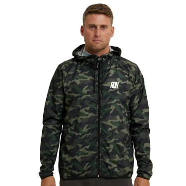 Imagem de Jaqueta Corta Vento Camuflada Masculino Corrida WSS Run Minimalist