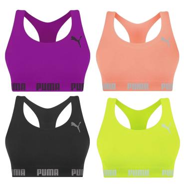 Imagem de Kit 4 Tops Puma Nadador Sem Costura Feminino