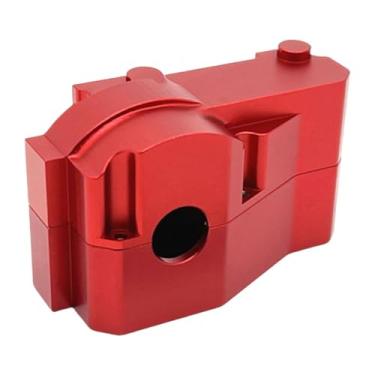 Imagem de oshhni Tampa de caixa de engrenagens de metal, peças de reposição, alumínio, faça você mesmo, acessório resistente, brinquedos, hobby, substituição para 7303, Vermelho