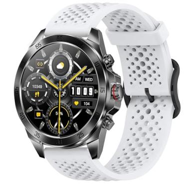 Imagem de Compatível com pulseiras para smartwatch ALPHAGEAR, pulseira esportiva de silicone projetada de 22 mm com fivela de metal compatível com smartwatch Alpha Bravo II, Bravo XL, Raptor, Commander, Juliet