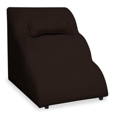 Imagem de Escadinha Nuvem PET Cachorro Gato Veludo Pet, Rampa para Cães e Gatos Subir na Cama Conforto (Marrom)