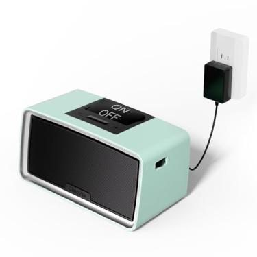 Imagem de ClaspVital Leitor de música simples de um toque para idosos | Leitor de áudio para idosos 32 GB TF Card com leitor | Leitor de música MP3 de 6.000 músicas, presente para demência, Alzheimer (azul)
