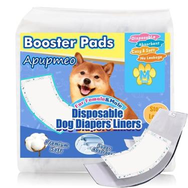 Imagem de Apupmeo Forros Descartáveis para Fraldas para Cães-50 Unidades de Almofadas de Reforço para Cães Machos E Fêmeas-Almofadas de Inserção para Fraldas para Cães para Faixas de Barriga de Animais de Estim