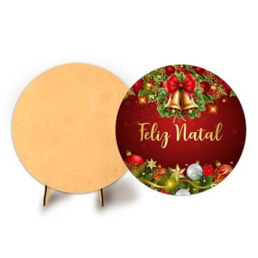 Imagem de Painel Sublimado 50cm C Elastico Natal + Suporte MDF (NAT117)