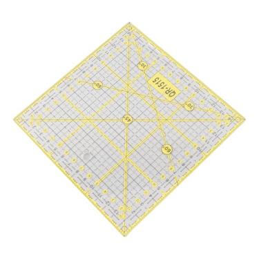 Imagem de Acouto Régua de Acolchoamento Réguas de Costura Acrílicas Medida Ferramenta de Acolchoamento de Corte Com Fenda Quilting e Costura Artes, Artesanato e / / Noções e Suprimentos de /