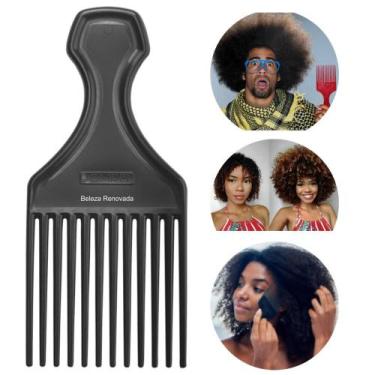 Imagem de Pente Garfo Black Power Para Cabelo Afro E Cacheado Salão - Dompel, Pr