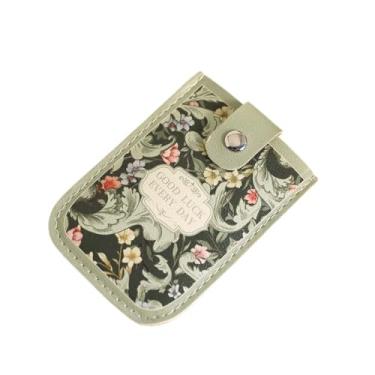 Imagem de Capa para cartão de visita, laminada, oculta, fina, com bloqueio de RFID, mini porta-cartões de identificação criativa de couro sintético (estilo 7)