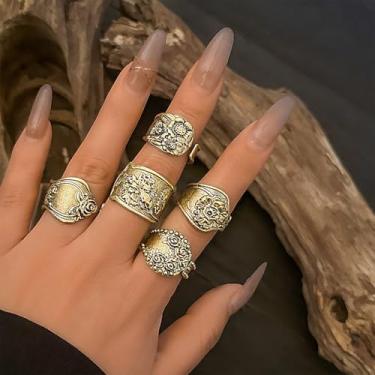 Imagem de Anéis ocidentais femininos turquesa turquesa joia ocidental roupa feminina