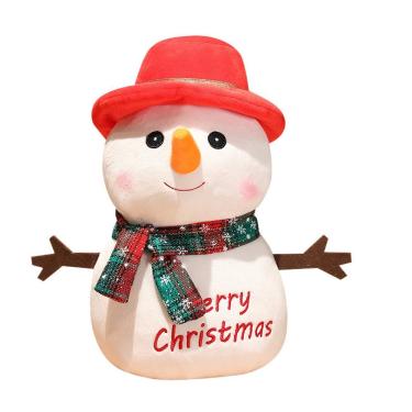 Imagem de Boneco de neve de brinquedo de pelúcia Cartoon Snowman 35 cm - Estatueta de Natal