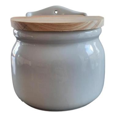 Imagem de Saleiro de Parede 1kg em Porcelana Branca - Antilope Decor - Antilope 