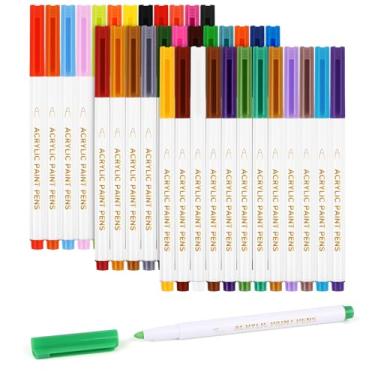 Imagem de CHARSOCO Marcadores apagáveis úmidos, marcadores de quadro branco de 36 cores, quadro branco de baixo odor, canetas apagáveis a úmido com ponta fina de 1 a 5 mm, perfeitas para escrever em quadros