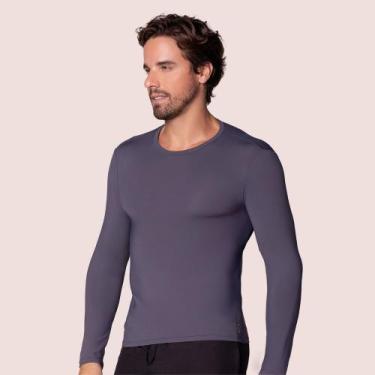 Imagem de Camiseta Selene Blusa Proteção Solar UV50+ Em Manga Longa Masculina Es