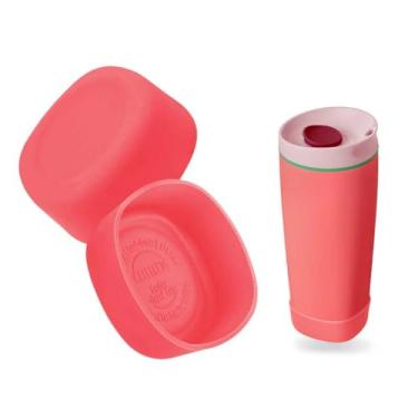 Imagem de Kaitiaki Bota de silicone 2 peças para Owala SmoothSip Slider copo de café 590 ml 340 g, manga antiderrapante para caneca de café de viagem, acessórios de proteção para Owala livre de BPA (vermelho