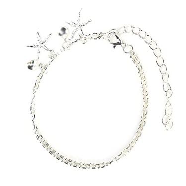 Imagem de HEEPDD Pulseira de Tornozelo, Jóias de Jóias de Tornozelas de Praia de Camada de Camada Dupla Em de de Praia, Diversidade Funcional, Design Elegante, para e Litoral Wear Nan