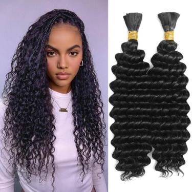 Imagem de Cabelo trançado EOOCET Boho Hair para trançar 45 cm, 2 pacotes