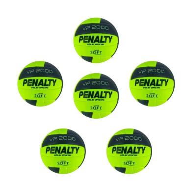 Imagem de Bola Vôlei Penalty Vp 2000 X Costurada à Mão Kit Com 6 Unidades-Masculino