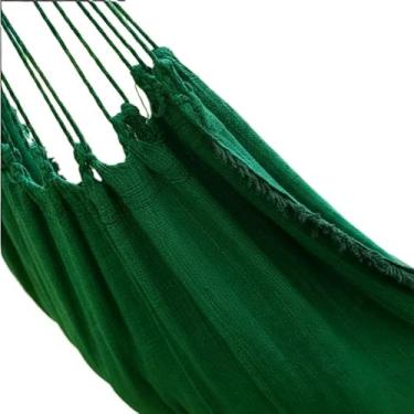 Imagem de Rede de Dormir Descanso Casal, Jeans Confortável E Resistente(Verde Mesclado)