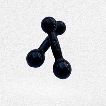 Imagem de Par de Halter Emborrachado 1kg a 5kg Bola - Peso de Academia Musculação Pesinho Treino Em Casa Func(4kg)