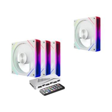 Imagem de Kit de Ventilador ARGB para PC Teucer Prism S1 120mm - 4/3 Pinos PWM -