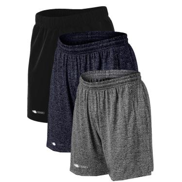 Imagem de Kit 3 Shorts Bermuda Plus Size Dry Academia Treino-Masculino