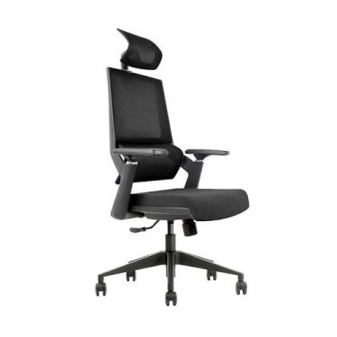 Imagem de Cadeira de Escritório Presidente Giratória NR17 Chambord Preta - LEX