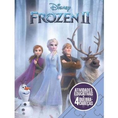 Imagem de Kit Atividades E 4 Quebra Cabecas Frozen 2