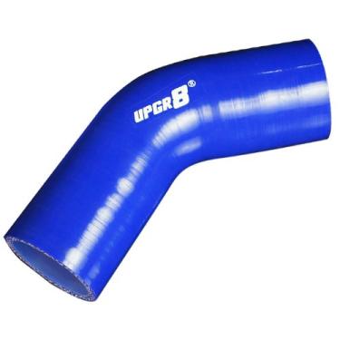 Imagem de Upgr8 Mangueira universal de silicone para cotovelo de 45 graus de alto desempenho (51 mm), azul)