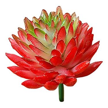 Imagem de Suculentas artificiais, JUSTDOLIFE plantas suculentas artificiais, realistas, texturizadas, mini plantas falsas suculentas para decoração de casa de casamento