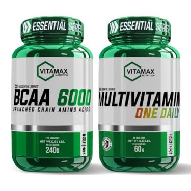 Imagem de Kit BCAA 6000 Tabletes + Multivitamínico AZ One Daily 60 Tabletes Vitamax