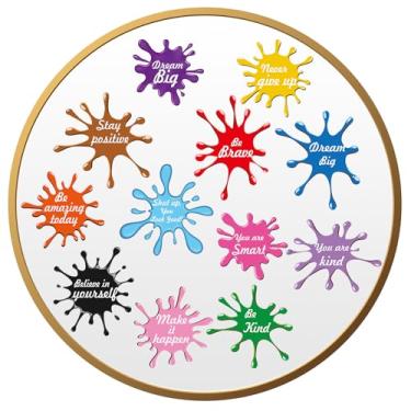 Imagem de Geyoga 12 peças de decalques espelhados com citação inspiradora vinil afirmações positivas adesivos de espelho motivacionais decalques de janela descasque e cole para casa, escritório, banheiro, arte