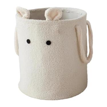 Imagem de Ｂｅｓｇａ Cesto para brinquedos de cachorro, cesto para roupa suja, organizador versátil e com grande capacidade para guardar brinquedos e cobertores, White L