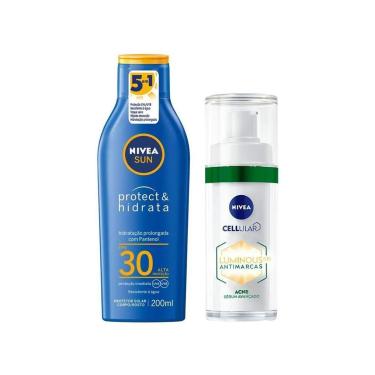 Imagem de Sérum Facial Nivea Antimarcas Luminous 630 Acne 30ml + Protetor Solar Corporal Nivea FPS 30 Sun-Feminino