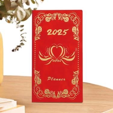 Imagem de Shakven Planejador Diário,Agenda 2025,Agenda 2025 Plano Livro A6 Planner - Livro de escrita, planejador de designer diário, bloco de notas de programação diária, planejador acadêmico para mulheres e