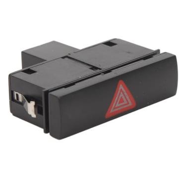 Imagem de Tbest Botão interruptor de aviso de perigo de emergência 4F0941509 alta durabilidade ABS luz piscante substituição direta para S6 C6 Allroad RS6