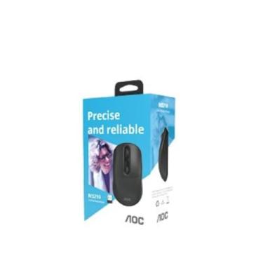 Imagem de Mouse Óptico Sem Fio MS210, 1600 DPI, Preto, Plástico ABS, Conexão 2.4GHz, 10.5x6.5x3cm, Alcance 10m, Alimentação Pilha AA