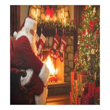 Imagem de SEHANY Capa magnética de Papai Noel para lava-louças, adesivos magnéticos para decoração de Natal antiarranhões para painel de geladeira e lava-louças, decoração de Natal de cozinha doméstica 58 x 66