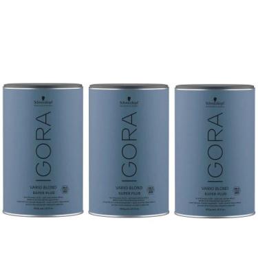 Imagem de Schwarzkopf Pó Descolorante Igora Blond Super Plus - 3 Unid.