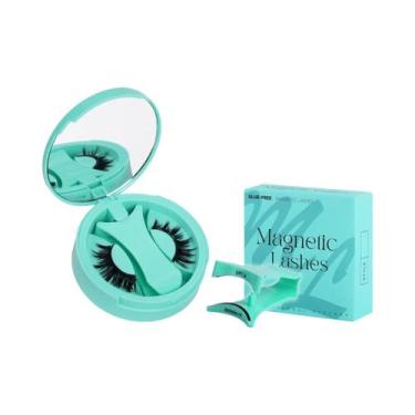 Imagem de Conjunto De Cílios Magnéticos Naturais Cacheados E Volumosos Reutilizá