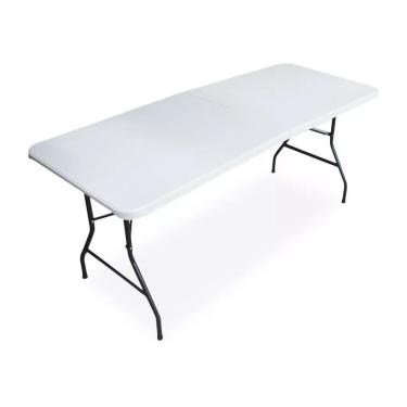 Imagem de Mesa Dobrável Portátil Tipo Maleta Reforçada 180cm-Unissex