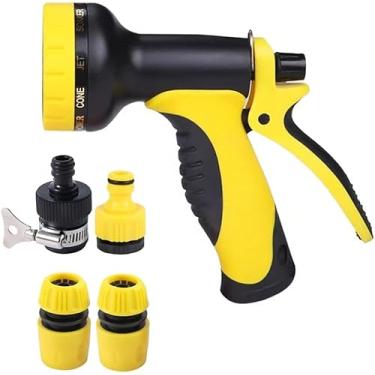 Imagem de Esguicho 8 Jatos com Engate Rápido – Limpeza Versátil de Jardim, Carro e Calçadas – Ajustável e Resistente